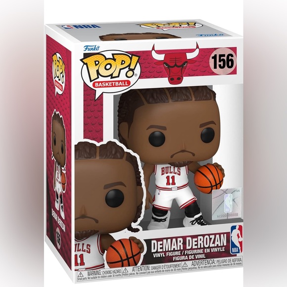 Funko POP! #165 Funko Pop! NBA: Chicago Bulls - DeMar DeRozan - Picture 9 of 9